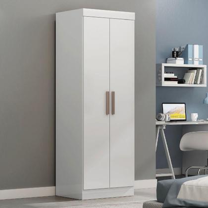 Imagem de Modulo De Guarda Roupas Para Quarto Madrid 2 Portas Maxel Branco