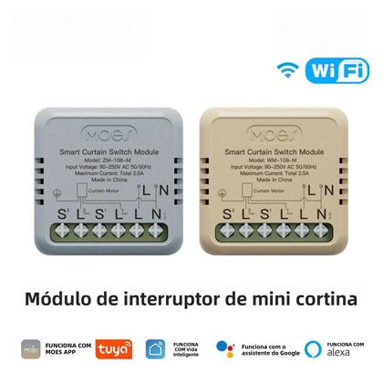 Imagem de Módulo De Interruptor De Cortina Mini Smart WiFi ZigBee Controle Remoto Pelo App Tuya Google Home