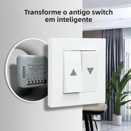 Imagem de Módulo De Interruptor De Cortina Mini Smart WiFi ZigBee Controle Remoto Pelo App Tuya Google Home