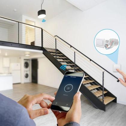 Imagem de Módulo De Interruptor De Luz WiFi Inteligente Relé Disjuntor ZigBee Tuya Google Assistant Alexa Echo