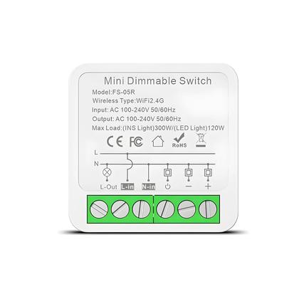 Imagem de Módulo De Interruptor Dimmer Inteligente WiFi ZigBee AC110-240V Interruptor De Luz DIY Funciona Com