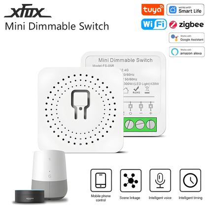 Imagem de Módulo De Interruptor Dimmer Inteligente WiFi ZigBee AC110-240V Interruptor De Luz DIY Funciona Com