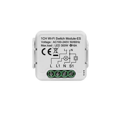 Imagem de Módulo De Interruptor Wifi Inteligente 16A Medidor De Energia Controle De 2 Vias Tuya Alexa Google