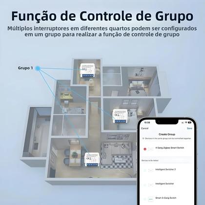 Imagem de Módulo De Interruptores De Luz WiFi Inteligente 1/2/3/4 Gang Tuya DIY Controle Bidirecional Alexa