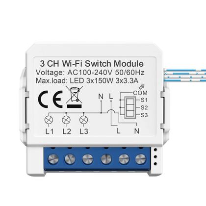Imagem de Módulo De Interruptores De Luz WiFi Inteligente 1/2/3/4 Gang Tuya DIY Controle Bidirecional Alexa