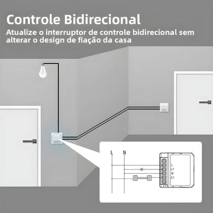 Imagem de Módulo De Interruptores De Luz WiFi Inteligente 1/2/3/4 Gang Tuya DIY Controle Bidirecional Alexa