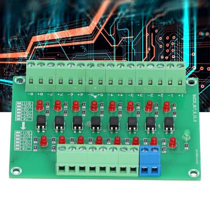 Imagem de Módulo de isolamento óptico Conversor de sinal PLC de 8 canais de 24V a 5V