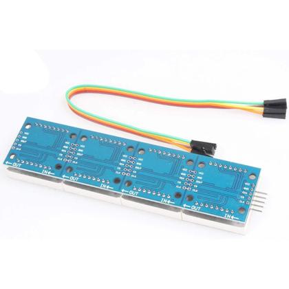 Imagem de Módulo De Matriz De Pontos MAX7219 32x8 4 Em 1 Display LED Para Arduino Raspberry Pi 5 Pinos