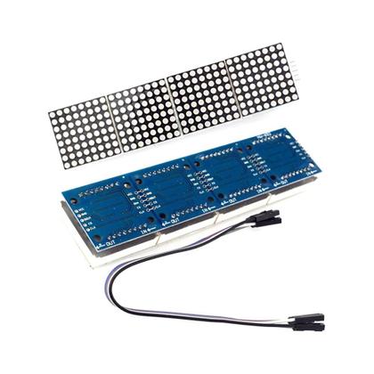 Imagem de Módulo De Matriz De Pontos MAX7219 32x8 4 Em 1 Display LED Para Arduino Raspberry Pi 5 Pinos