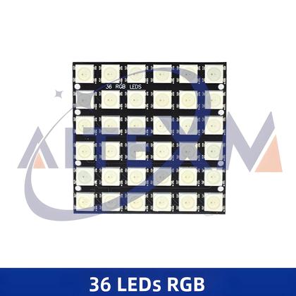 Imagem de Módulo De Matriz LED RGB WS2812 5050 4x4 8x8 16x16 Para Arduino Lâmpada De Condução Em Cores