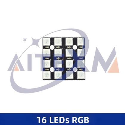 Imagem de Módulo De Matriz LED RGB WS2812 5050 4x4 8x8 16x16 Para Arduino Lâmpada De Condução Em Cores