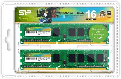 Imagem de Módulo de memória SP Silicon Power DDR3 16GB (2 x 8GB) 1600MHz