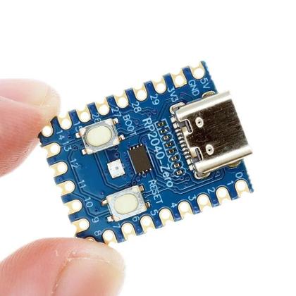 Imagem de Módulo De Placa De Desenvolvimento Raspberry Pi PICO Dual-Core TENSTAR RP2040-Zero RP2040 2MB Flash