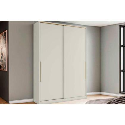 Imagem de Módulo de Quarto Casal Guarda Roupa MC10 Seletto c/ 2 Portas Correr Areia/Jequitibá - Henn