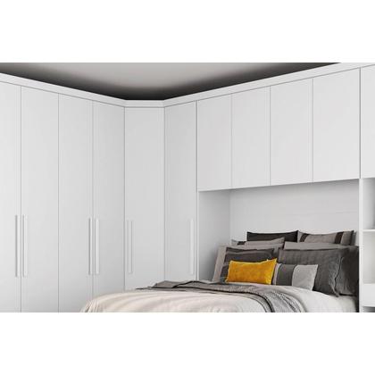 Imagem de Módulo de Quarto Casal Guarda Roupa Rizon c/ 1 Porta Freijó/FendiOff - Novo Horizonte