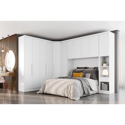 Imagem de Módulo de Quarto Rizon Guarda Roupa c/ 1 Porta /Linea Neve - Novo Horizonte
