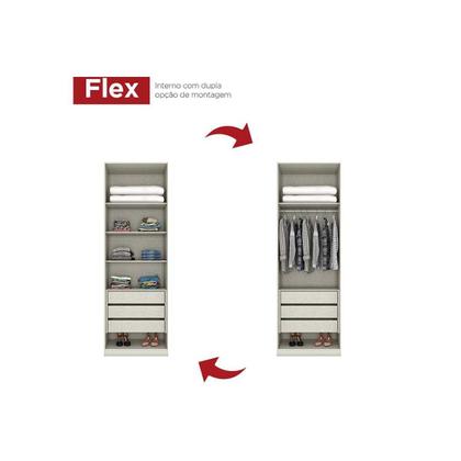 Imagem de Módulo de Quarto Solteiro MC03 Seletto Areia 2 Portas e 3 Gavetas Areia - Henn
