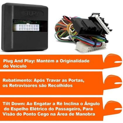 Imagem de Modulo de Retrovisor Tury PARK3.7.3I com Tilt Down/Rebatimento - Cruze LTZ 11/16