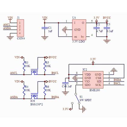 Imagem de Módulo de sensor BME280 5V de temperatura de pressão atmosférica