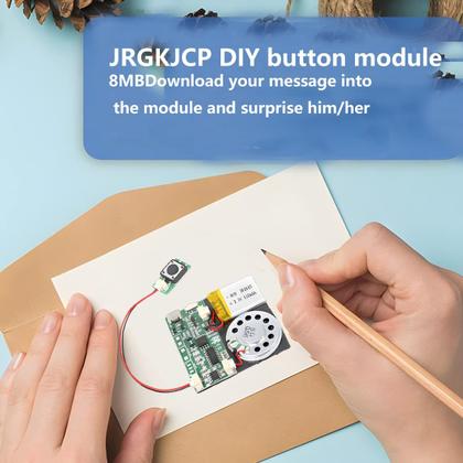 Imagem de Módulo de Som JR com Controle por Botão - 8M Gravável em MP3 via USB