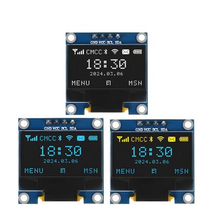 Imagem de Módulo De Tela OLED Azul 128x64 I2C IIC Para Arduino ESP32 ESP8266 Aokin 0.96 Polegadas