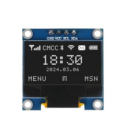 Imagem de Módulo De Tela OLED Azul 128x64 I2C IIC Para Arduino ESP32 ESP8266 Aokin 0.96 Polegadas