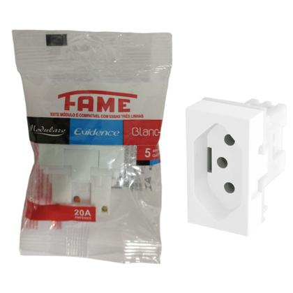 Imagem de Módulo de Tomada 2P+T Fame Modulare Evidence Blanc+ 20A Branco