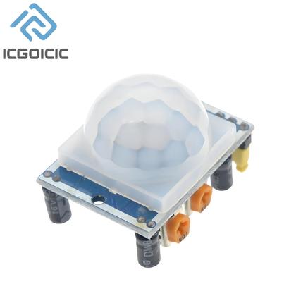 Imagem de Módulo Detector De Movimento PIR HC-SR501 Ajustável Para Arduino Raspberry Pi 1-10pcs Com Estojo