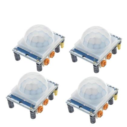 Imagem de Módulo Detector De Movimento PIR HC-SR501 Ajustável Para Arduino Raspberry Pi 1-10pcs Com Estojo