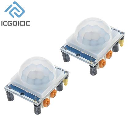Imagem de Módulo Detector De Movimento PIR HC-SR501 Ajustável Para Arduino Raspberry Pi 1-10pcs Com Estojo
