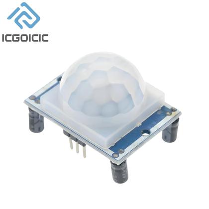 Imagem de Módulo Detector De Movimento PIR HC-SR501 Ajustável Para Arduino Raspberry Pi 1-10pcs Com Estojo