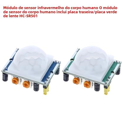 Imagem de Módulo Detector De Movimento Termoelétrico Infravermelho PIR Para Raspberry Pi HC-SR501 (2 Peças)