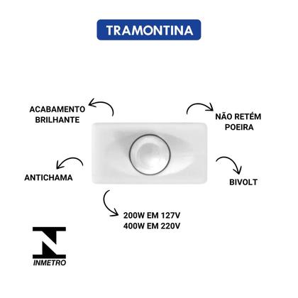 Imagem de Módulo Dimer Variador De Luz Liz/lux2 Tramontina 57115/064