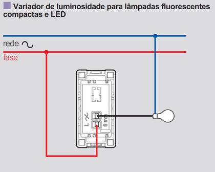 Imagem de Módulo Dimmer Variador LED Fluorescente Bivolt Pial Zeffia