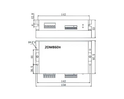 Imagem de Módulo Driver Controlador para Motor de Passo 8.4A - 2DM860H