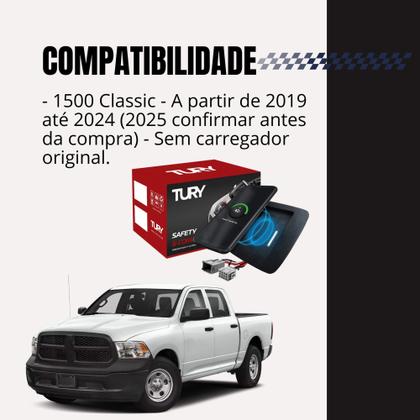 Imagem de Modulo Eletronico Carregador Indutivo compatível c/ 1500 Classic 2019 em diante Tury - ICHARGER1.0CF