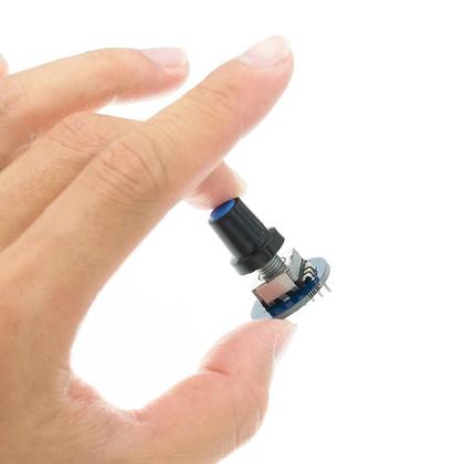 Imagem de Módulo Encoder Rotativo 2 Peças Sensor Brick Desenvolvimento Botão De Potenciômetro Redondo EC11