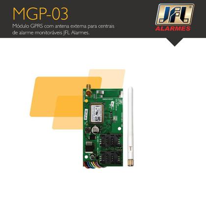 Imagem de Módulo Gprs MGP-03 JFL Com Antena Externa Arme / Desarme SMS