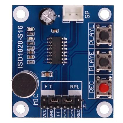 Imagem de Módulo Gravador De Voz E Player Isd1820 Arduino