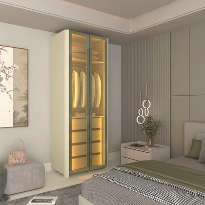 Imagem de Módulo Guarda-roupa Reflecta 2 Portas com Led 100% Mdf Innova