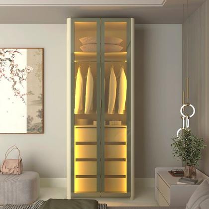 Imagem de Módulo Guarda-roupa Reflecta 2 Portas com Led 100% Mdf Innova