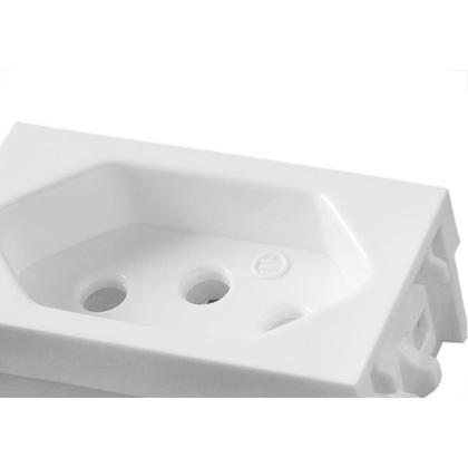 Imagem de Modulo Ilumi Slim 1 Tomada 10A. Branco 81140