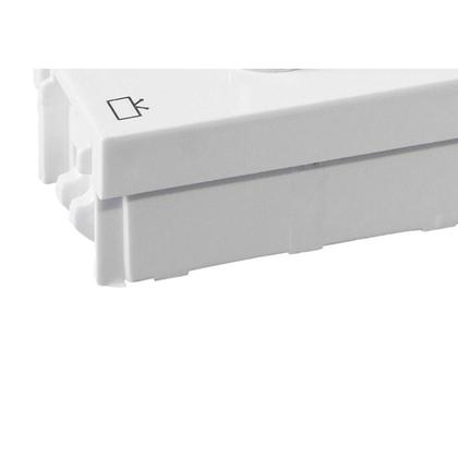 Imagem de Modulo Ilumi Slim Tomada Conector Para Fio Coaxial Branco - 8163