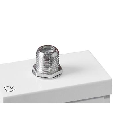 Imagem de Modulo Ilumi Slim Tomada Conector Para Fio Coaxial Branco - 8163