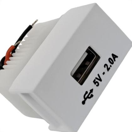 Imagem de Modulo Ilumi Slim Tomada ''Usb'' Branco 8191