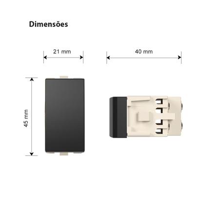 Imagem de Módulo Int. Intermediário/ Four Way Grafite Sleek Colors