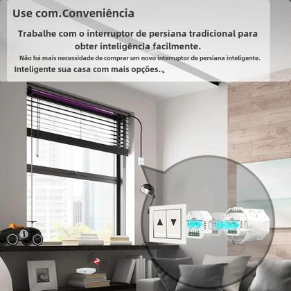 Módulo Inteligente Zigbee/RF433 para Cortinas e Persianas Motorizadas - Controle via MQTT Imagem de Módulo Inteligente Zigbee/RF433 para Cortinas e Persianas Motorizadas - Controle via MQTT