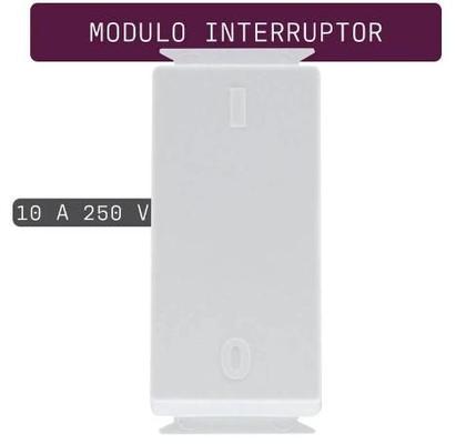 Imagem de Modulo Interruptor Bipolar Paralelo Mod. Aria 250V/10A Cor: Branco Ref: 57217/005 -TRAMONTINA
