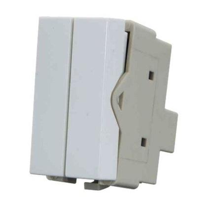 Imagem de Módulo Interruptor Duplo Paralelo 10A/250V Branco - MarGirius Sleek
