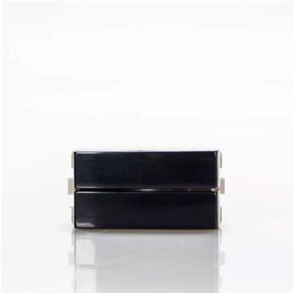 Imagem de Módulo Interruptor Duplo Paralelo Sleek Preto Margirius